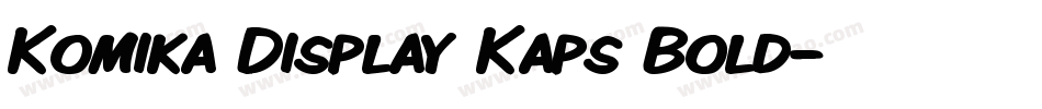 Komika Display Kaps Bold字体转换